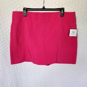 NWT Rafaella Hot Pink Skort XL, Modern Fit  Pickleball, Tennis, Golf, Length 16"